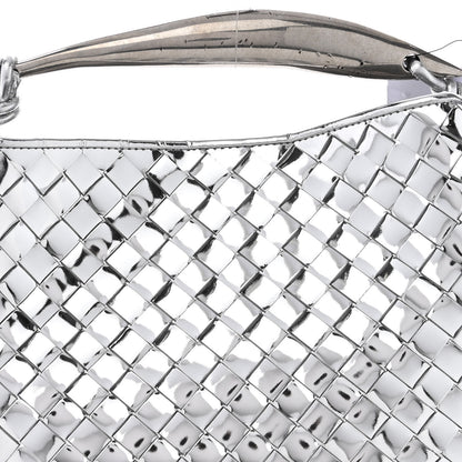 Bottega Veneta Mirror Laminated Nappa Intrecciato Sardine Bag Silver 8 of 10