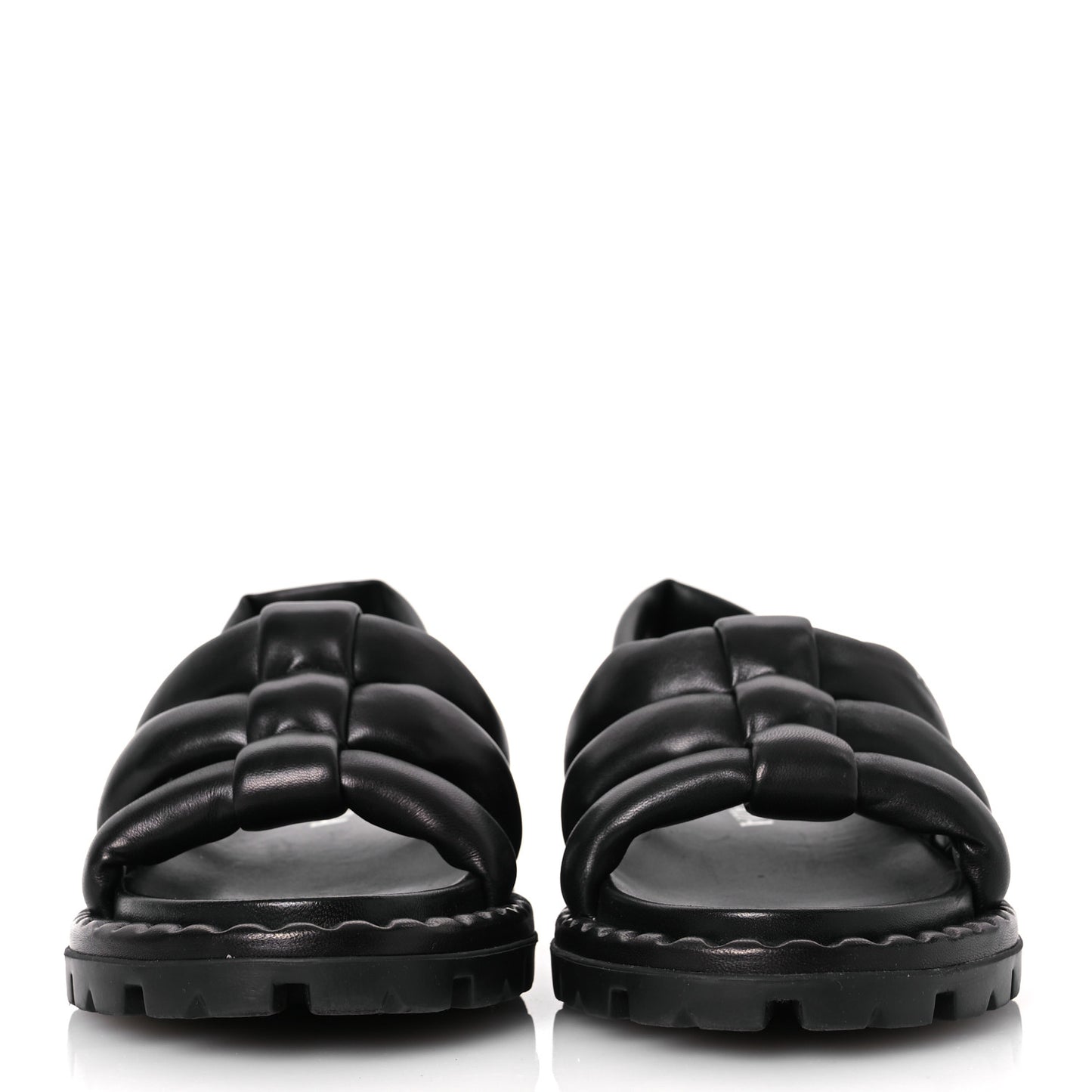Nappa Padded Blow 20mm Slingback Sandals 40 Black