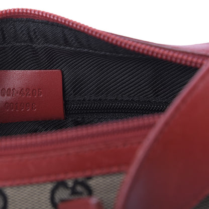 Gucci Monogram Shoulder Bag Black Red 9 of 9