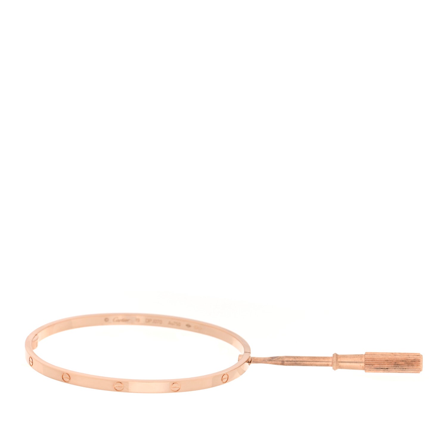 Cartier 18K Pink Gold Small LOVE Bracelet 19 6 of 6