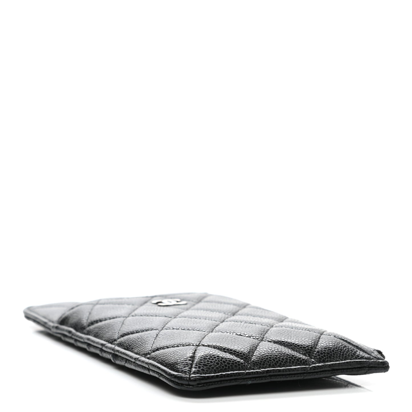 Caviar Quilted Classic iPhone Pouch Black