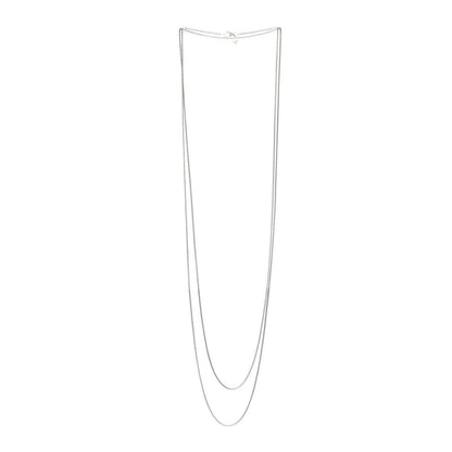 David Yurman Sterling Silver 14K Yellow Gold 1.7mm Box Chain Necklace 72" 3 of 5