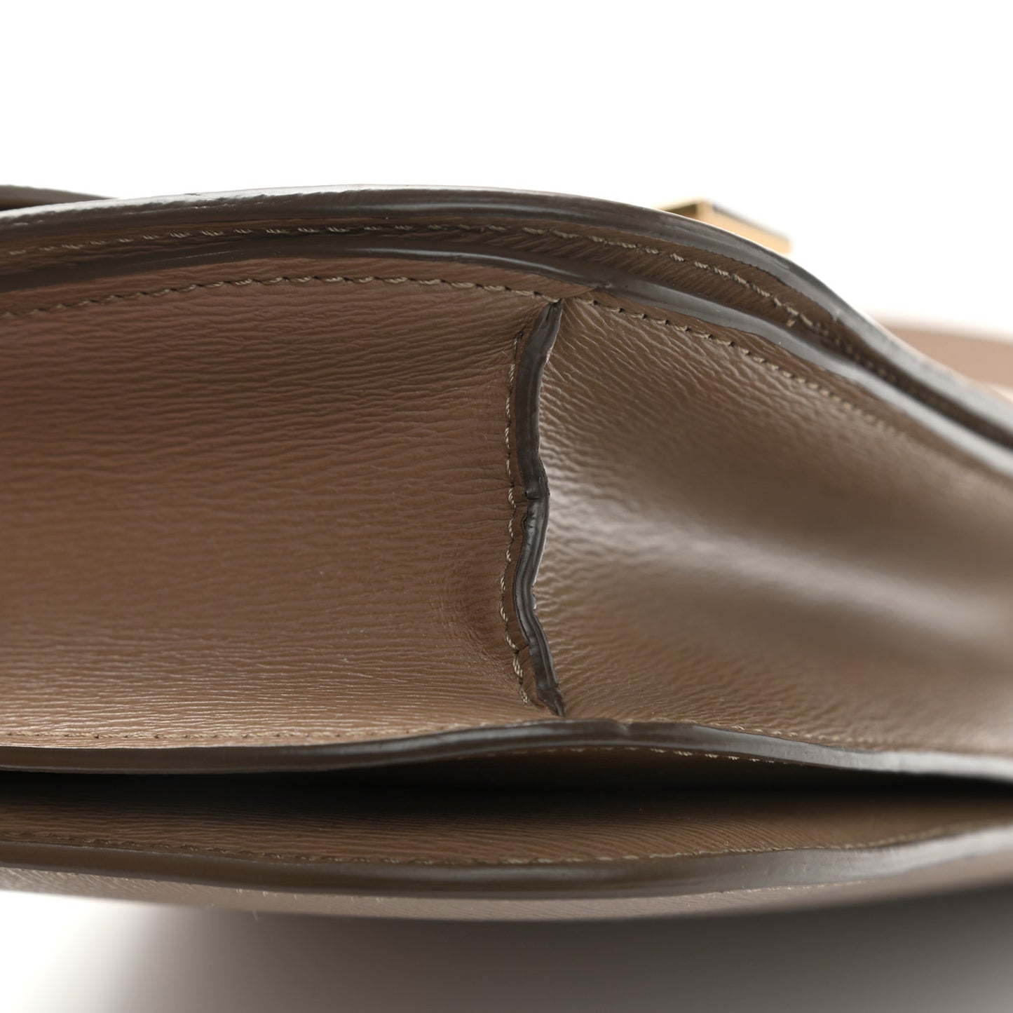 Liege Calfskin Medium Classic Box Flap Bag Taupe