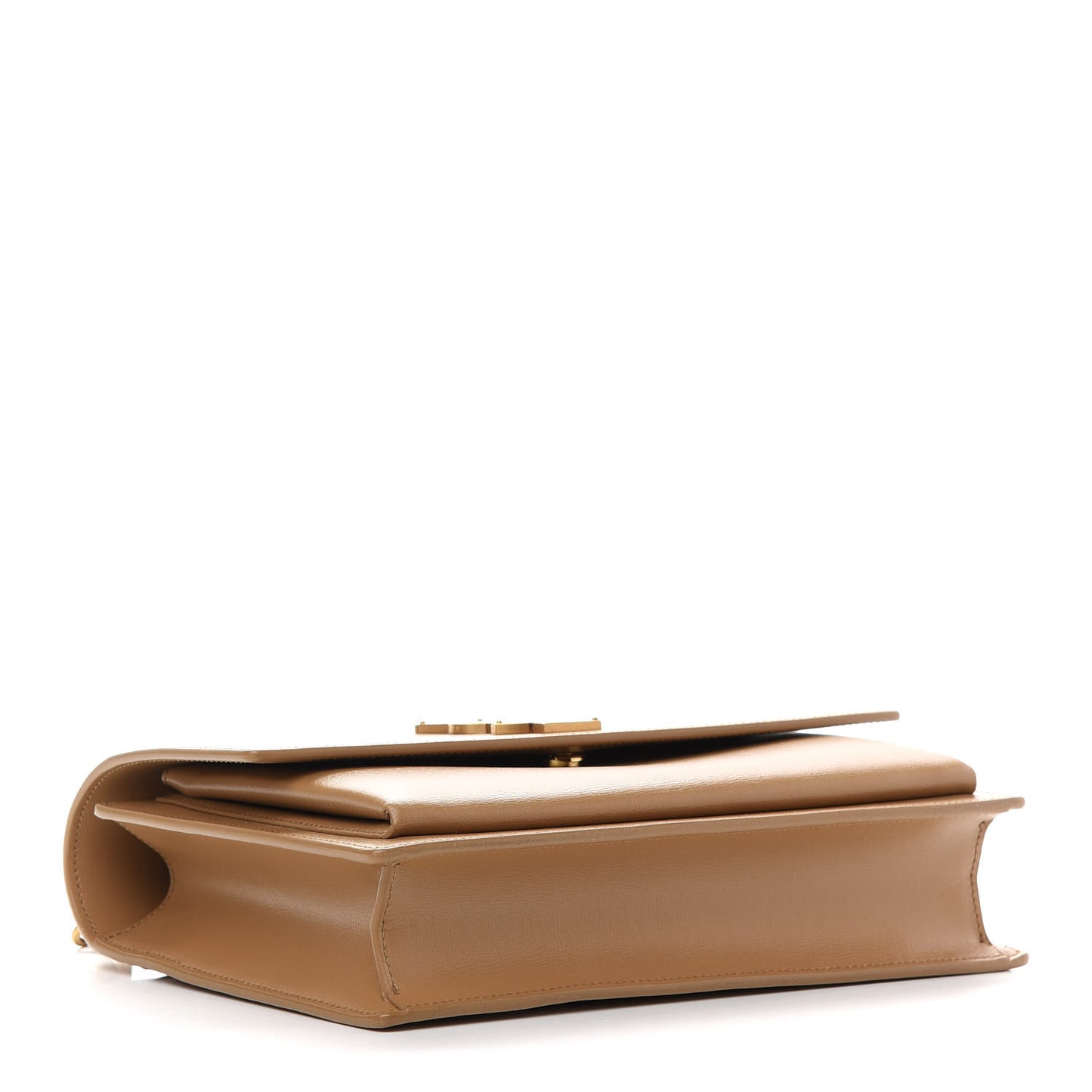 Smooth Calfskin Medium Monogram Sunset Satchel Dark Toffee