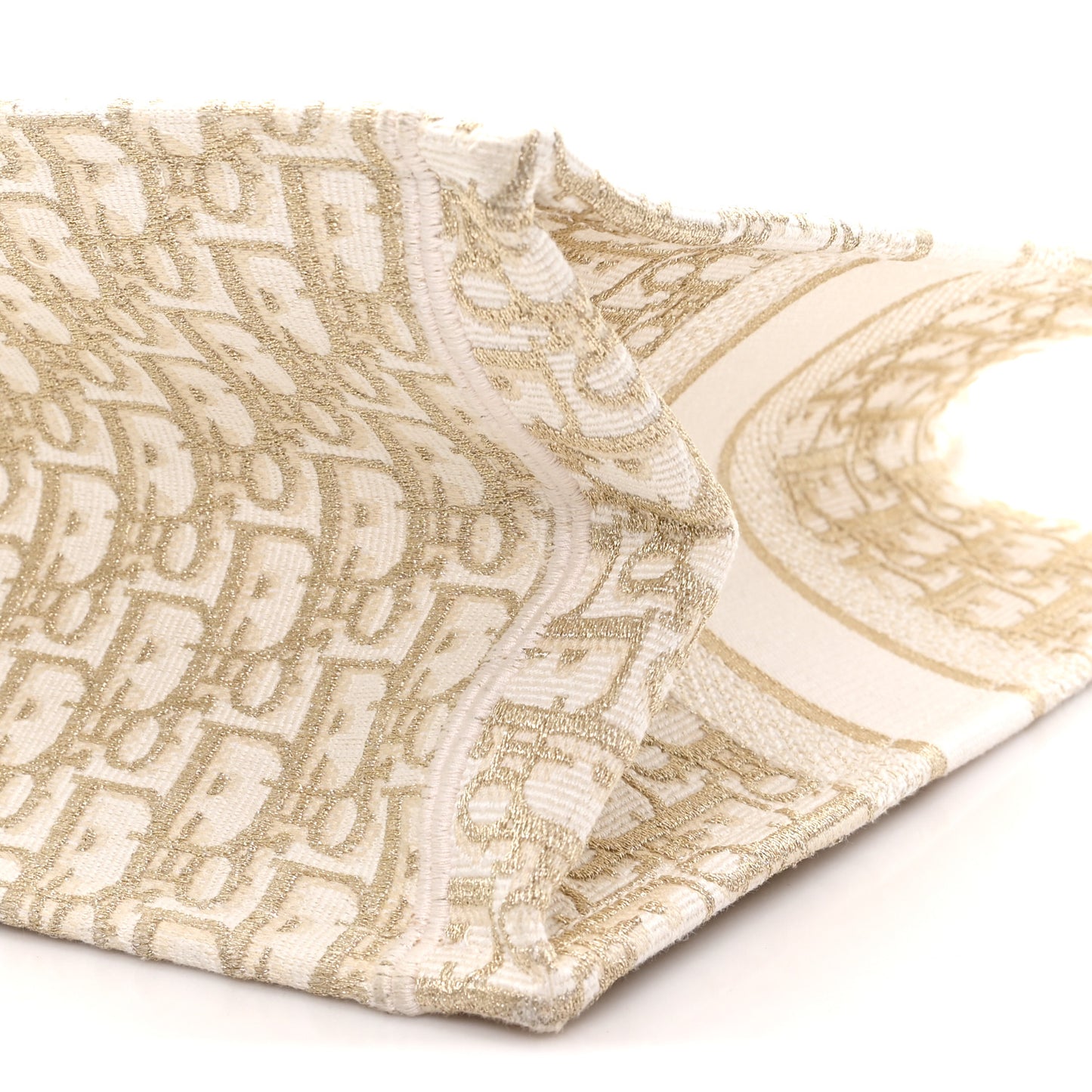 Oblique Medium Book Tote Gold Multicolor