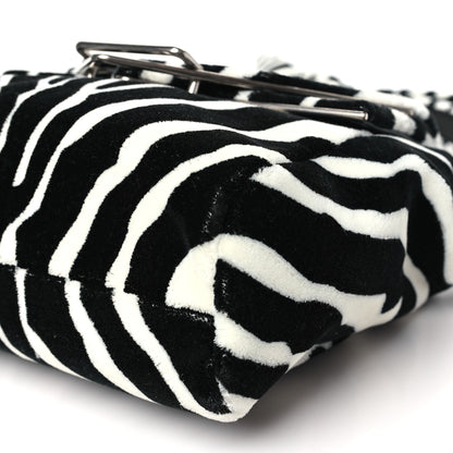 Bottega Veneta Tufted Zebra Clip Bag Black White 10 of 10