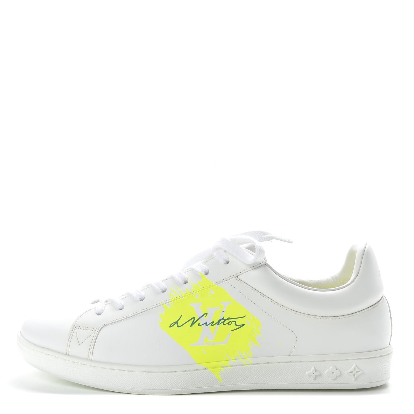 Calfskin Mens Luxembourg Sneakers 8 Yellow