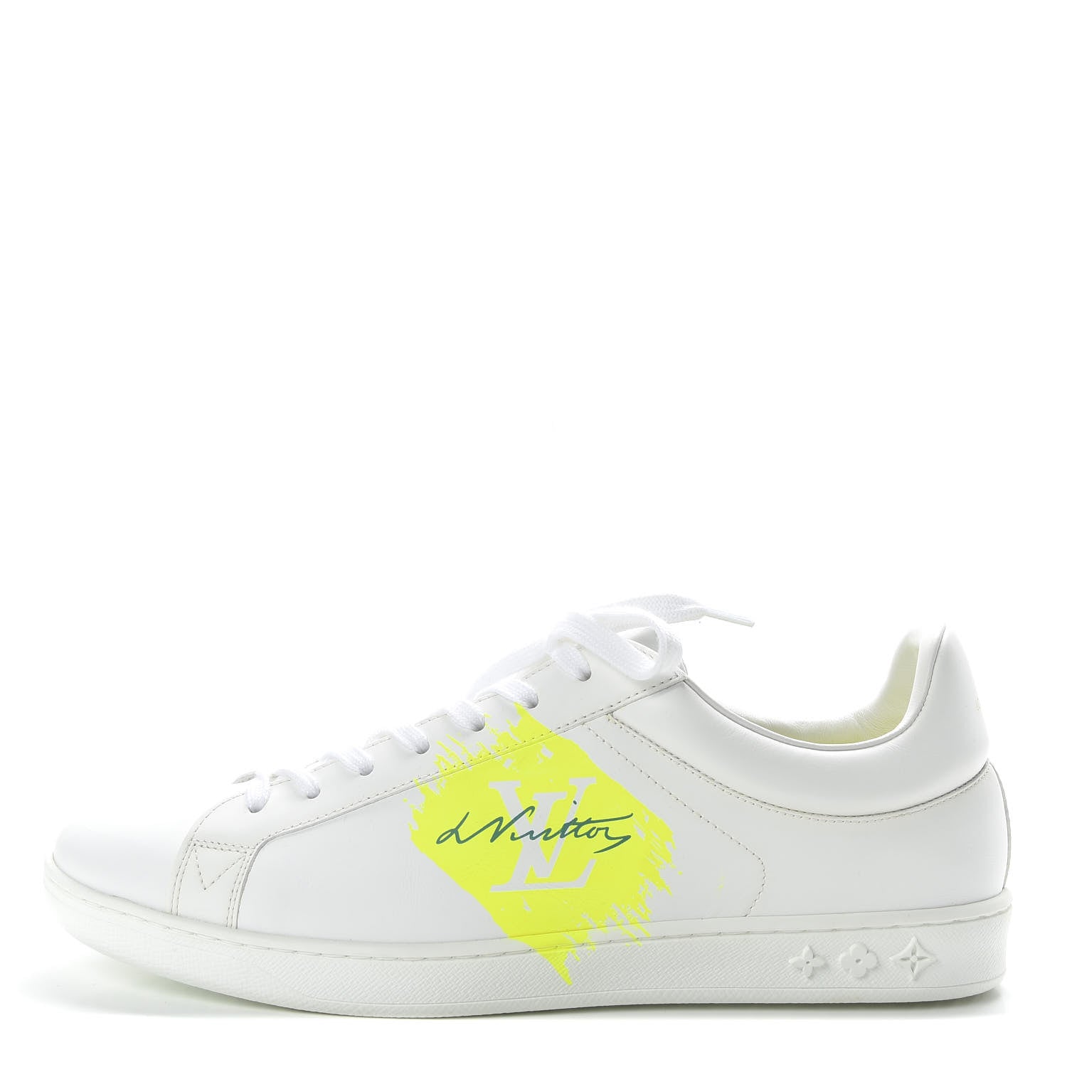 Louis Vuitton Calfskin Mens Luxembourg Sneakers 8 Yellow 1 of 12