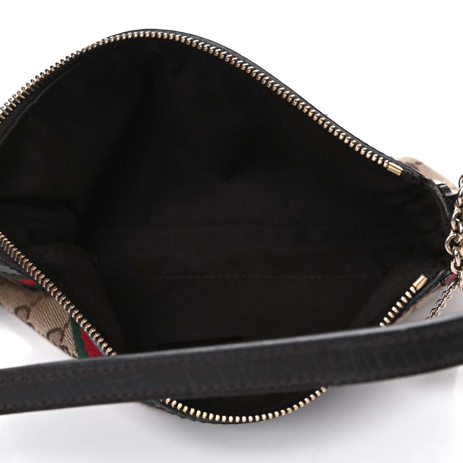 Gucci Monogram Web Pochette Dark Brown 4 of 5