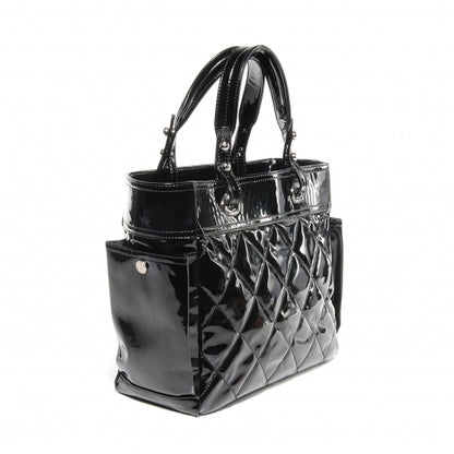 Chanel Vinyl Quilted Paris Biarritz Large Tote Black 4 of 8
