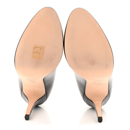 Chanel Lambskin CC Pumps 39.5 Black 6 of 10