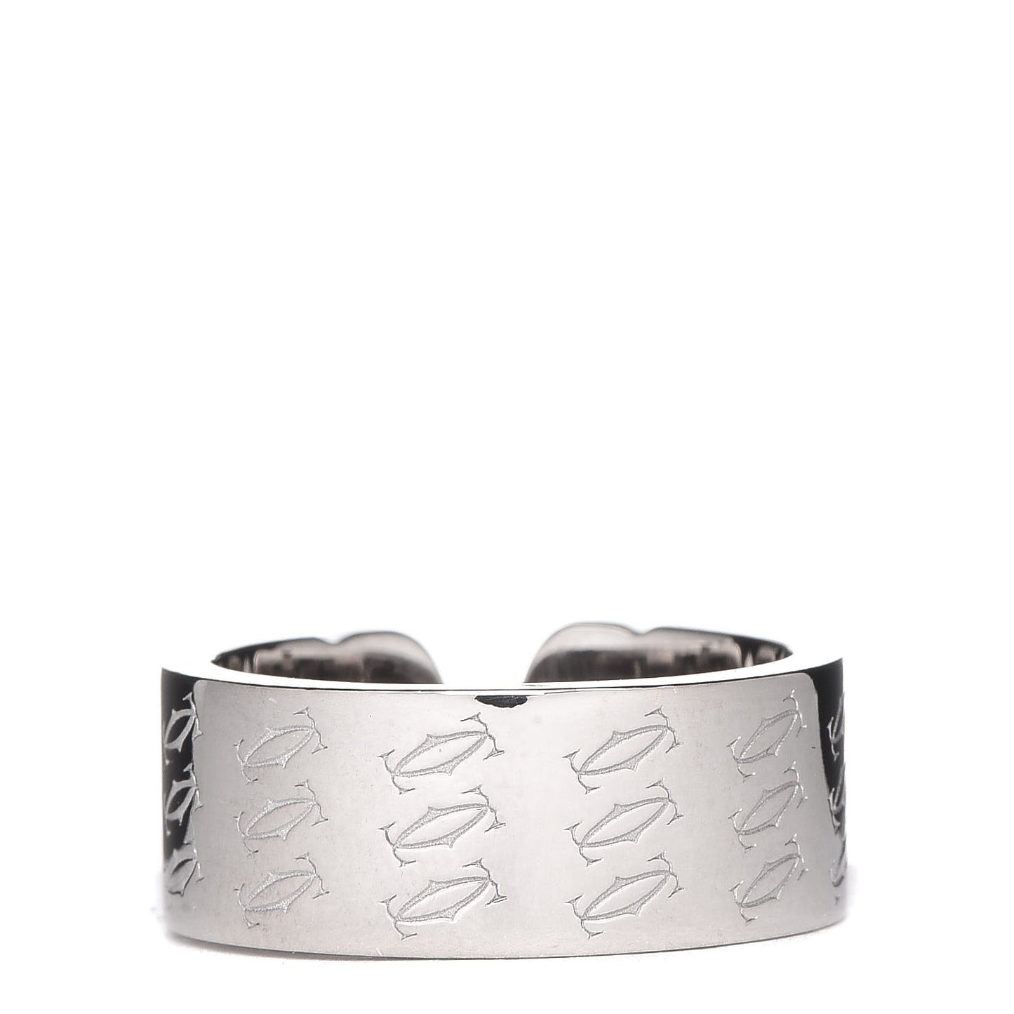 18K White Gold C De Christmas Ring 53 6.25