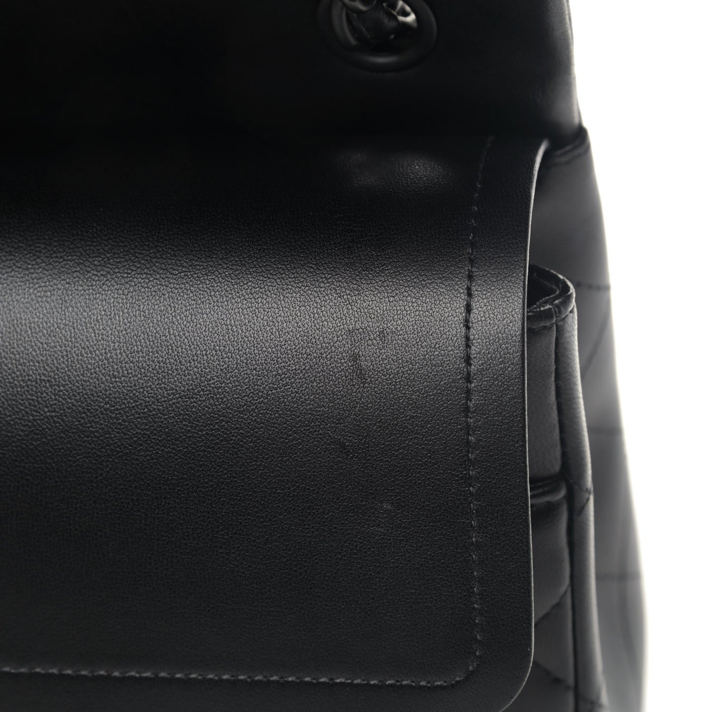 Lambskin Quilted Jumbo Double Flap So Black