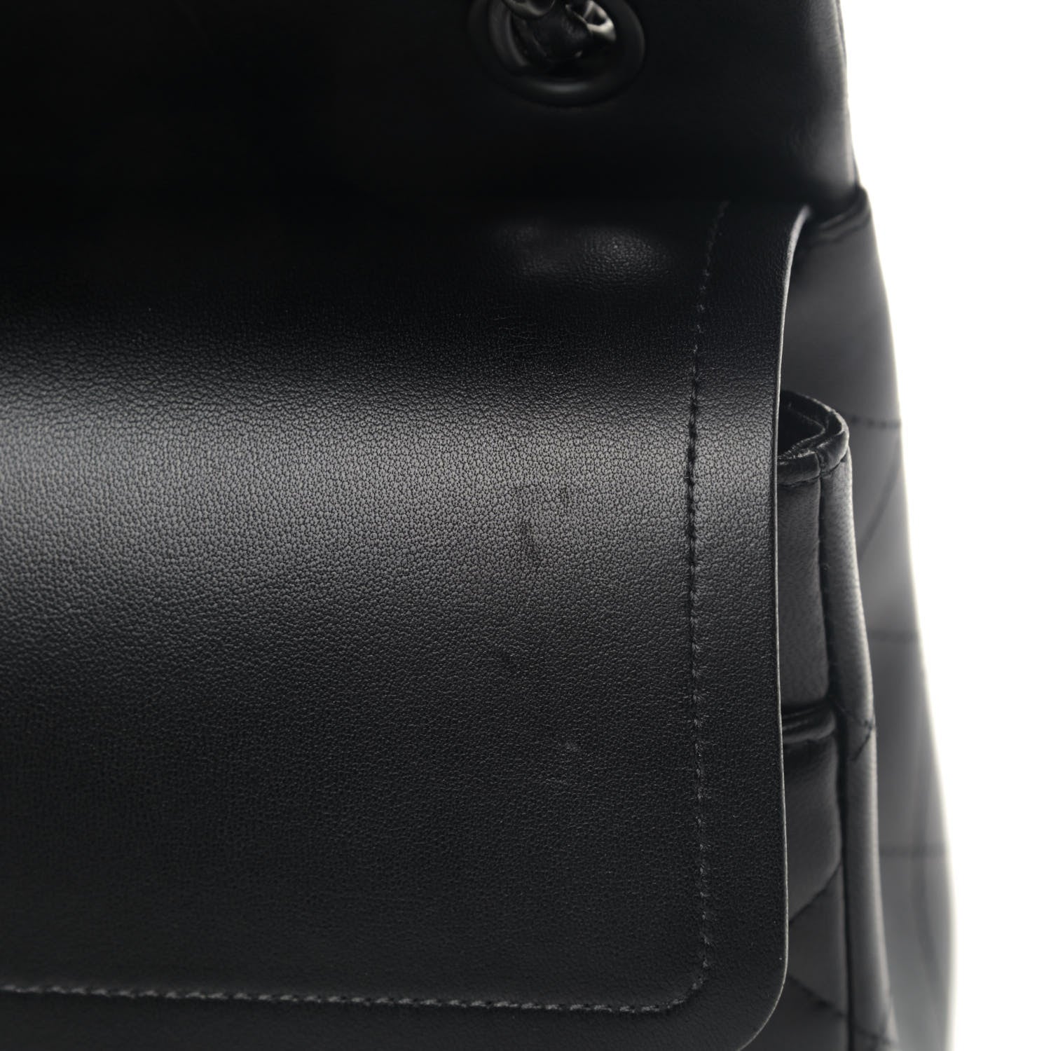 Chanel Lambskin Quilted Jumbo Double Flap So Black 6 of 7