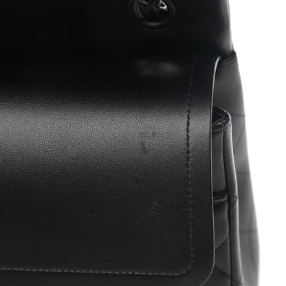 Chanel Lambskin Quilted Jumbo Double Flap So Black 6 of 7