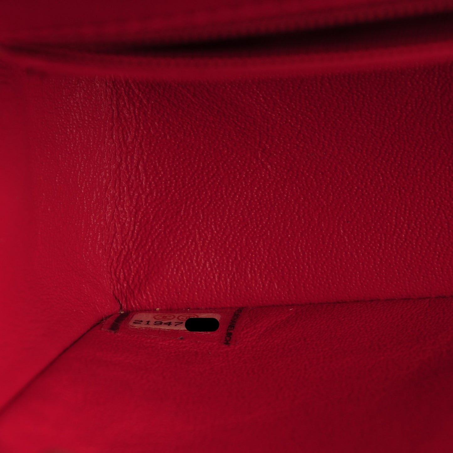 Lambskin Quilted Mini Rectangular Flap Red