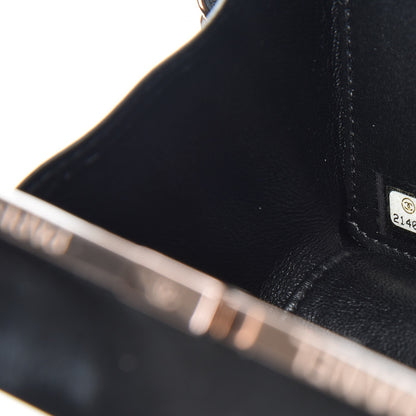 Chanel Plexiglass Crystal CC Minaudiere Clutch Black Copper 7 of 9