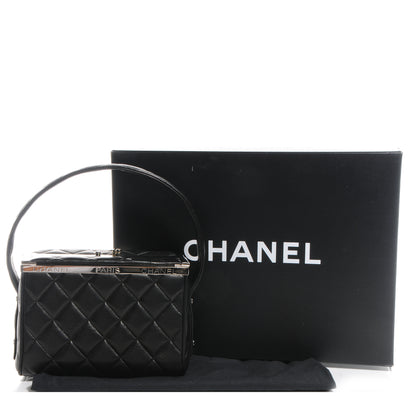 Chanel Lambskin Quilted Box Bag Black 5 of 9