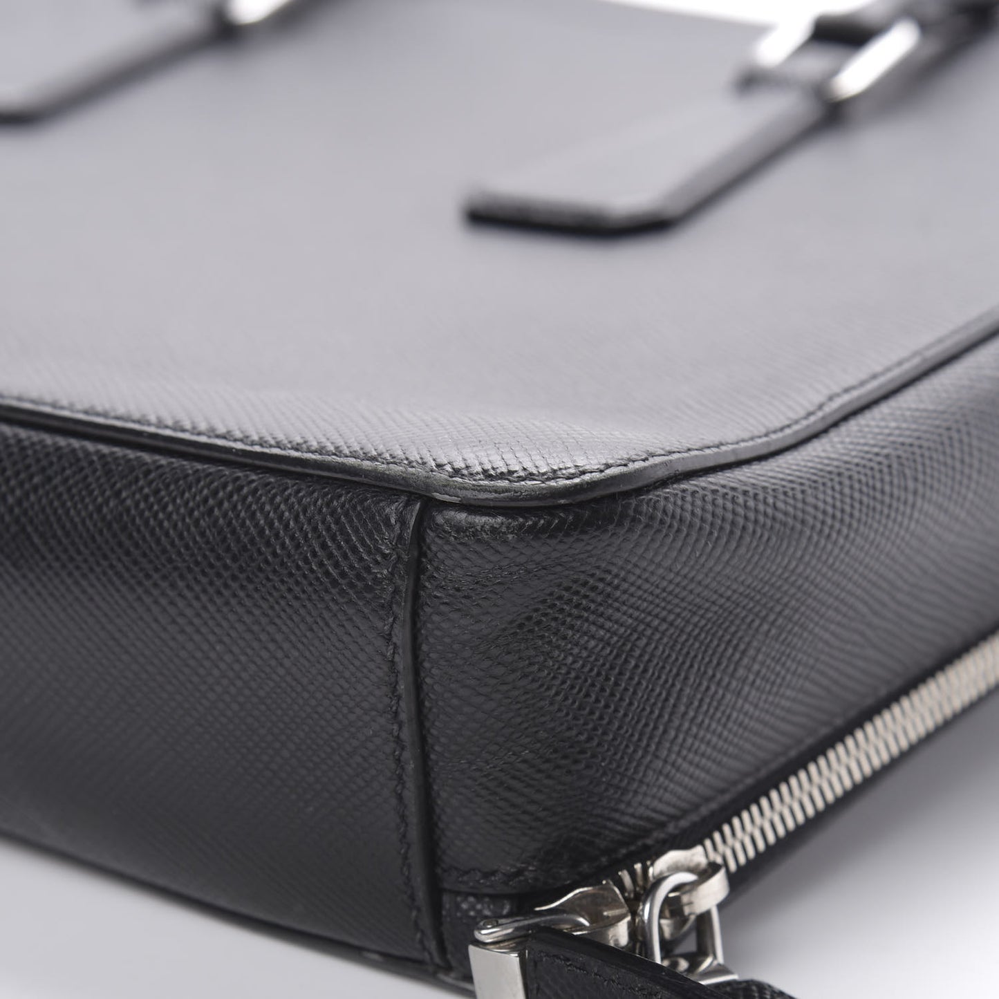 Saffiano Cuir Briefcase Black