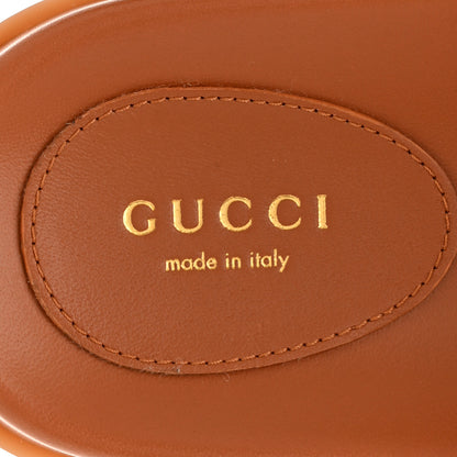 Gucci GG Raffia Womens Slide Sandals With Straps 37.5 Natural Harness Brown 7 of 10