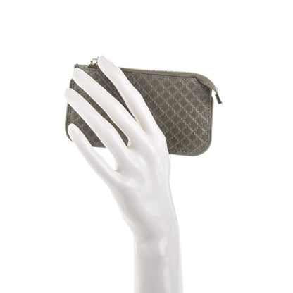 Gucci Calfskin Diamante Embossed Key Case Grey 2 of 7