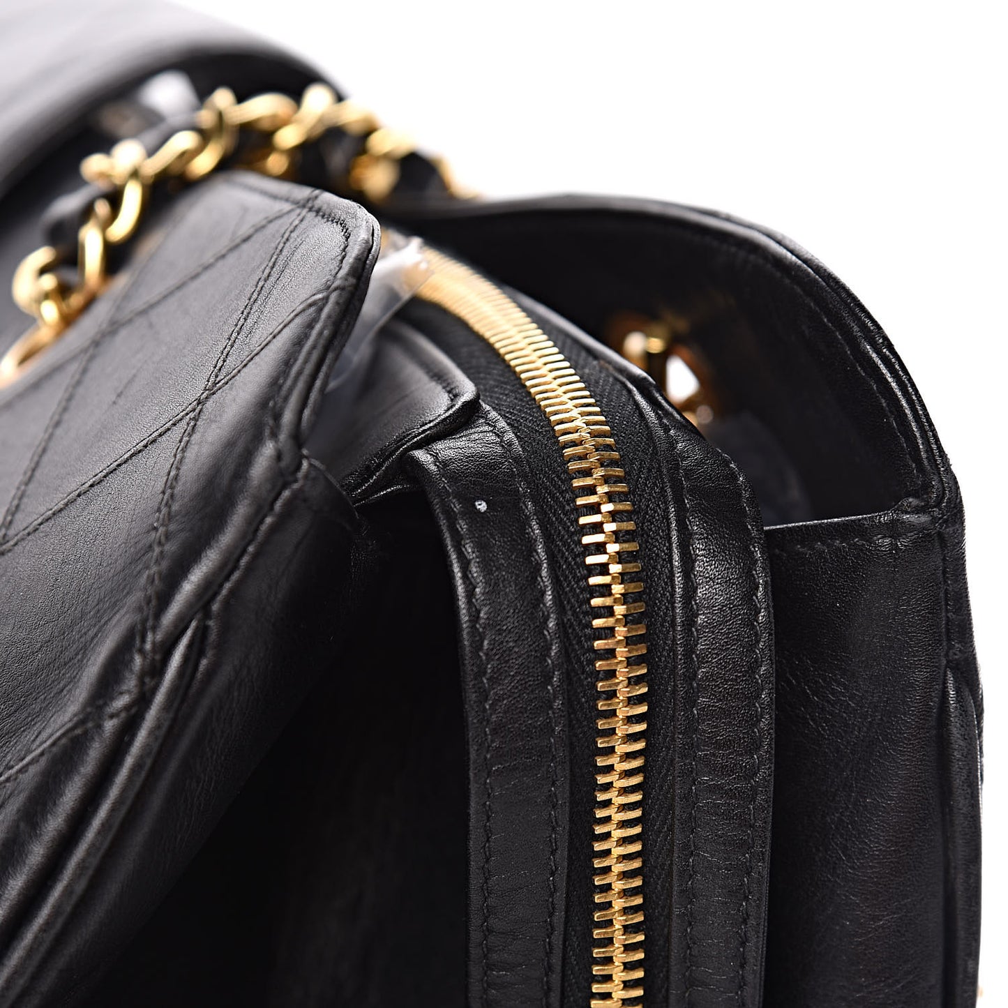 Calfskin Stitched XL Weekender Black