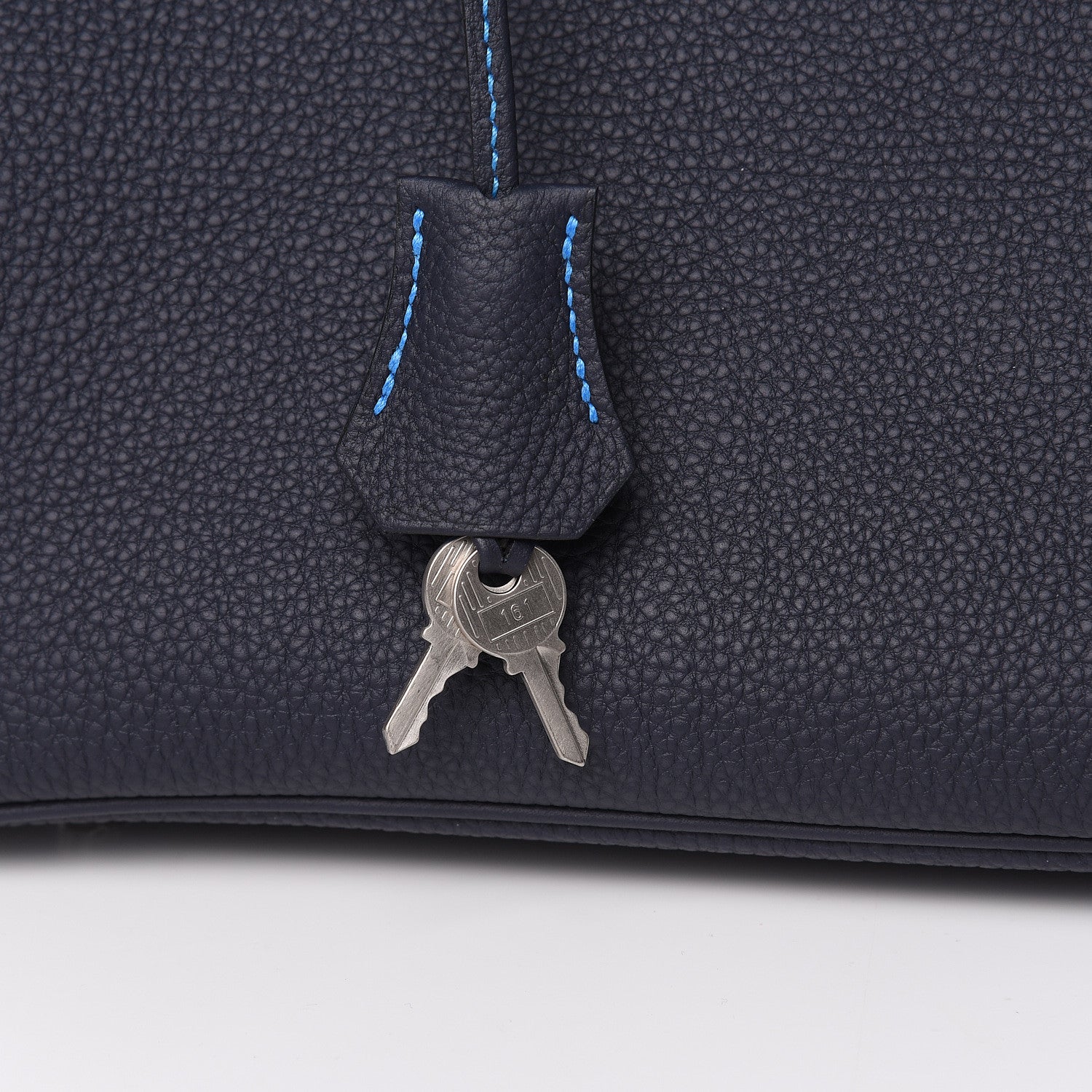 Hermes Togo Horseshoe Birkin 30 Bleu Nuit Bleu Hydra 29 of 30