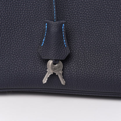 Hermes Togo Horseshoe Birkin 30 Bleu Nuit Bleu Hydra 29 of 30