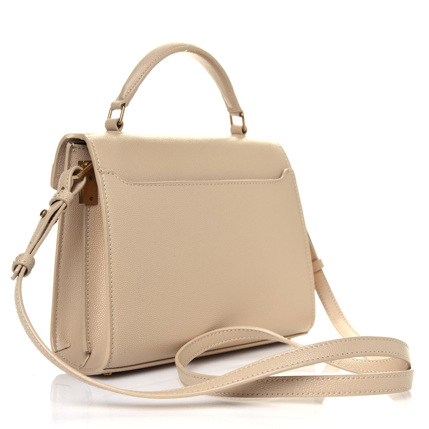 Grain de Poudre Mini Classic Monogram Cassandra Top Handle Beige