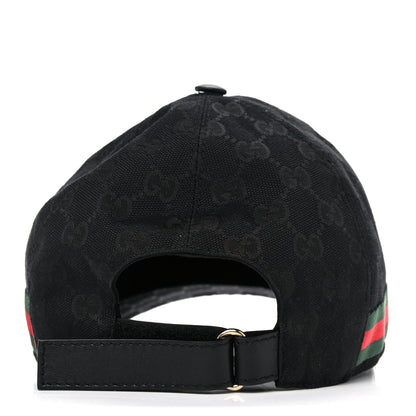 Gucci Monogram Web Baseball Hat M Black 3 of 6