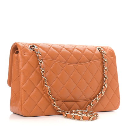 Chanel Caviar Quilted Medium Double Flap Light Brown 3 of 9