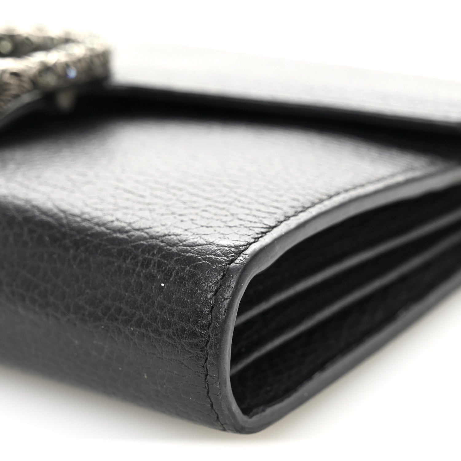 Gucci Calfskin Mini Dionysus Chain Wallet Black 10 of 10