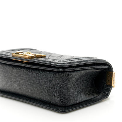 Chanel Caviar Quilted Small Boy Flap Black 10 of 11