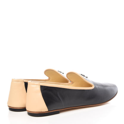 Chanel Lambskin CC Chain Loafers 38 Black 4 of 8