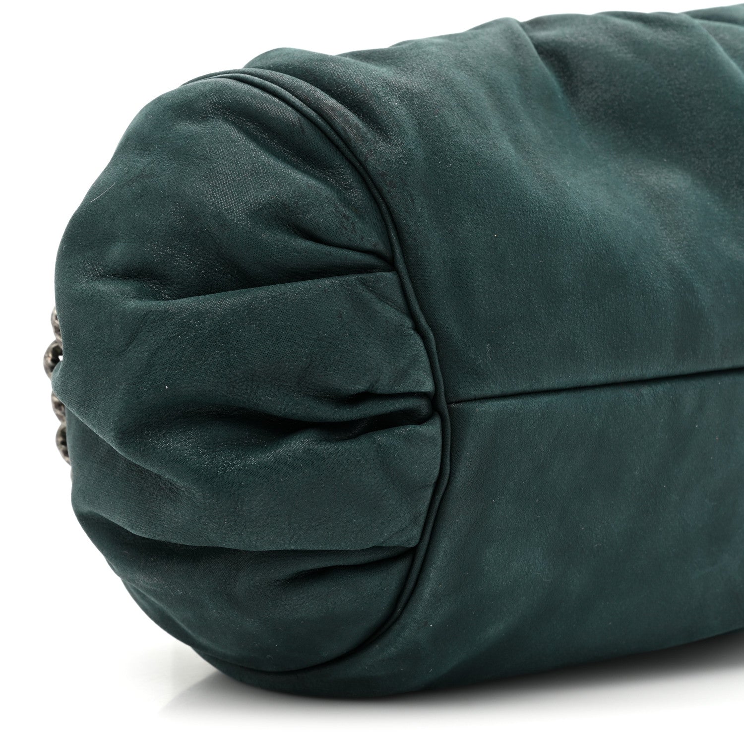 Chanel Iridescent Calfskin Midnight Stones Clutch Dark Green 9 of 13