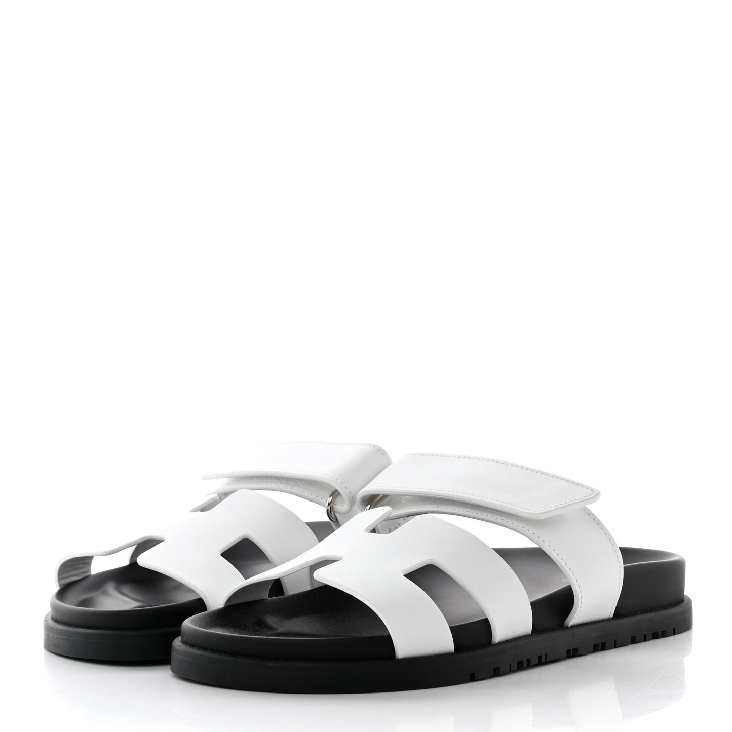 Calfskin Womens Chypre Sandals 36 White
