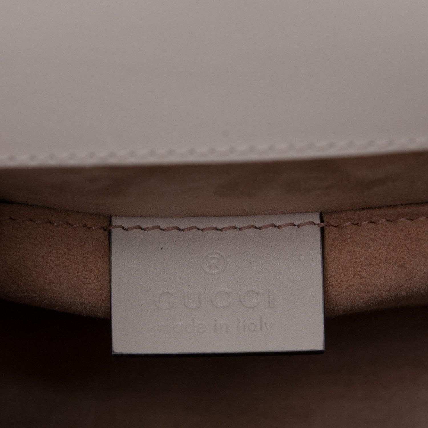 Gucci Calfskin Mini Sylvie Chain Shoulder Bag White 6 of 9