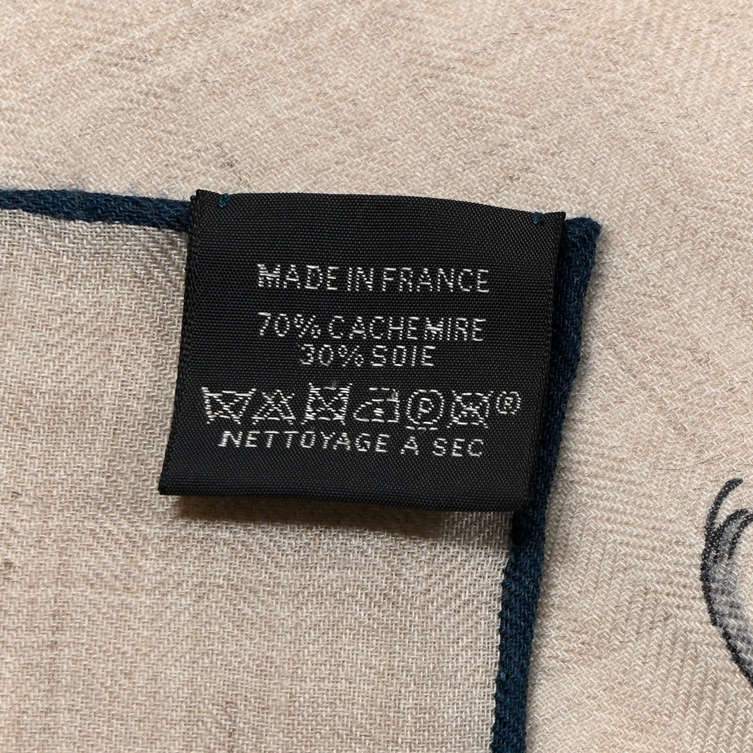 Hermes Cashmere Silk Grand Carrosse Royal Scarf 100 Naturel Gris Orange 3 of 6