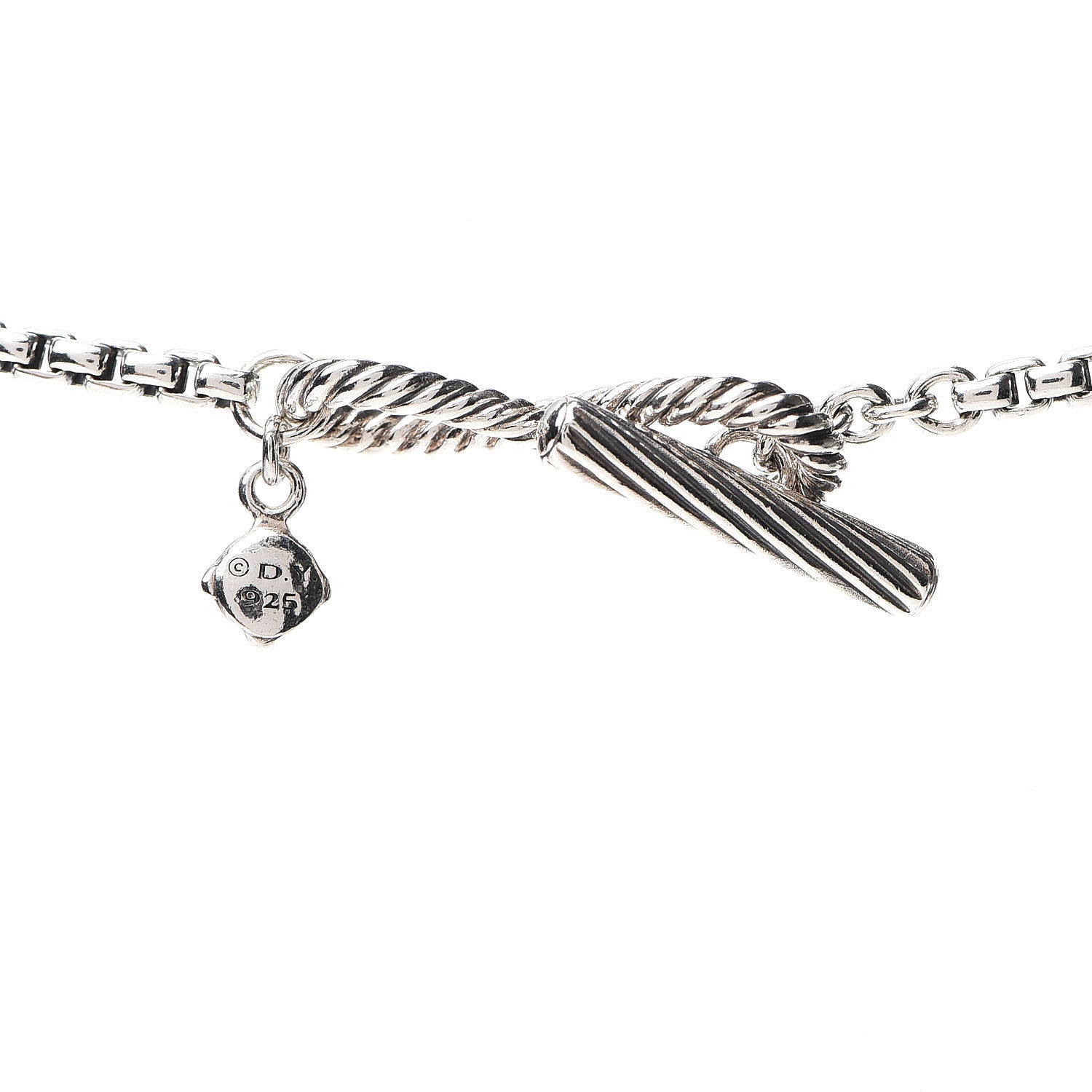 David Yurman Sterling Silver Amethyst Infinity Necklace 3 of 4