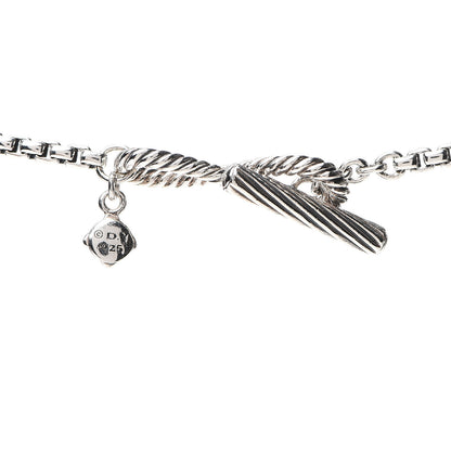 David Yurman Sterling Silver Amethyst Infinity Necklace 3 of 4