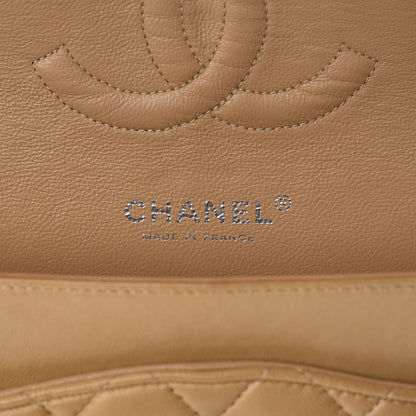 Chanel Lambskin Quilted Medium Double Flap Beige 9 of 16
