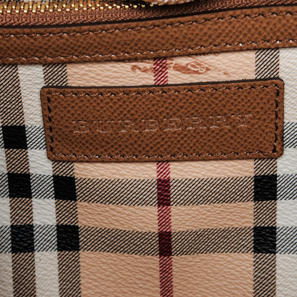 Burberry Haymarket Check Small Canterbury Tote Dark Sand 6 of 7