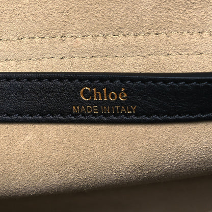 Chloe Calfskin Studded Small Hudson Shoulder Bag Black 7 of 8