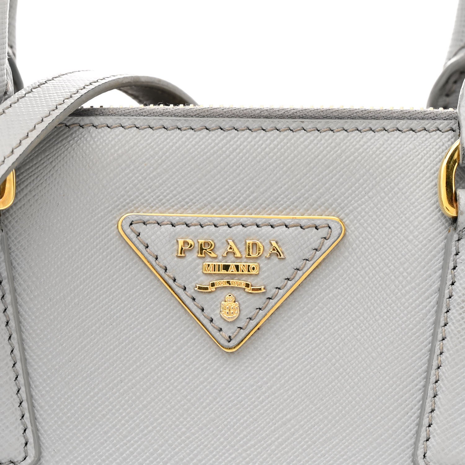 Prada Saffiano Lux Small Galleria Double Zip Tote Granito 8 of 13