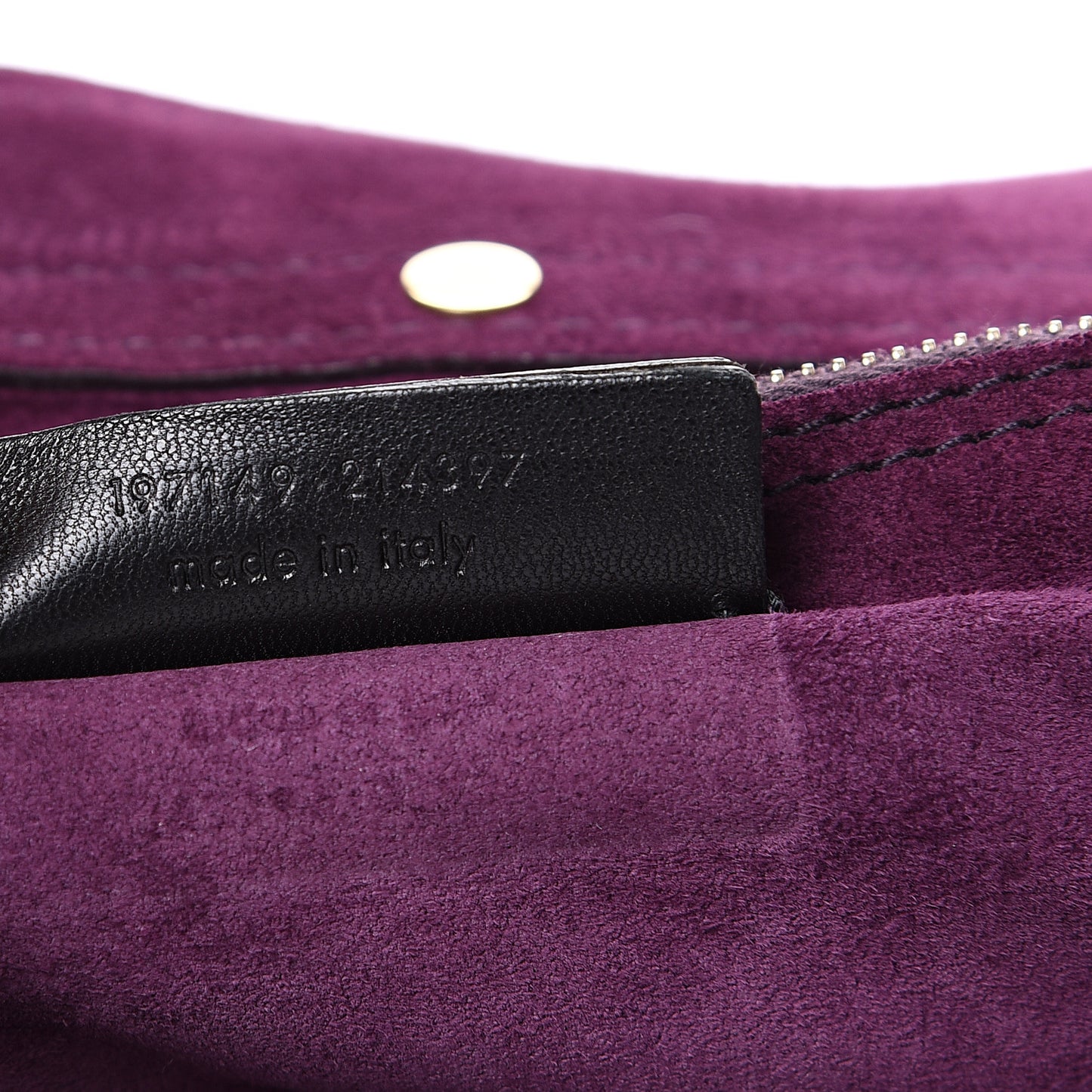 Crocodile Embossed Nubuck Calfskin Medium Muse Two Purple