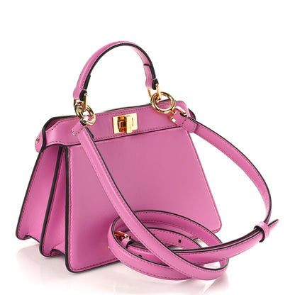 Fendi Shiny Nappa Petite Peekaboo I SEE U Satchel Rosa 3 of 8