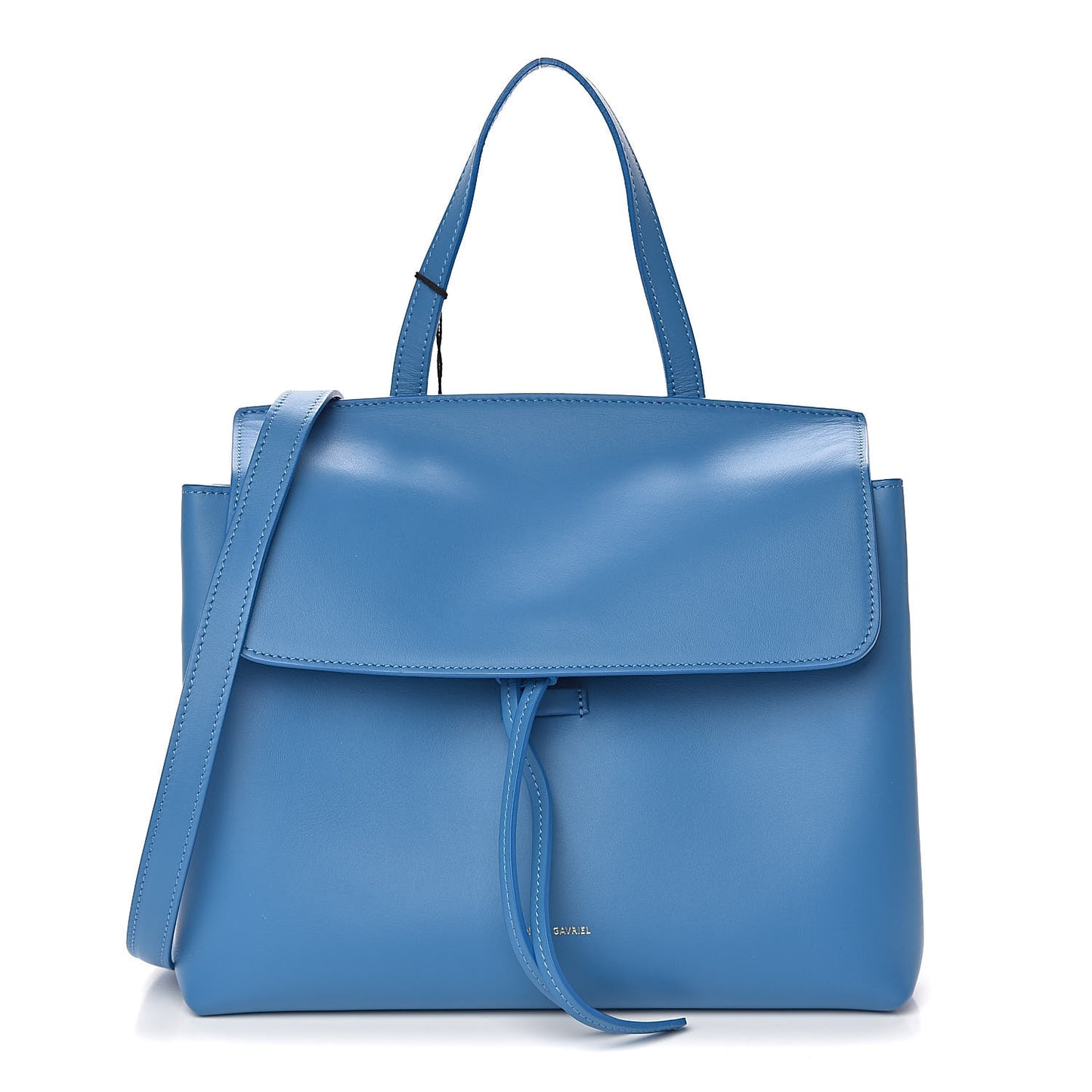 Calfskin Mini Lady Bag Sea Blue