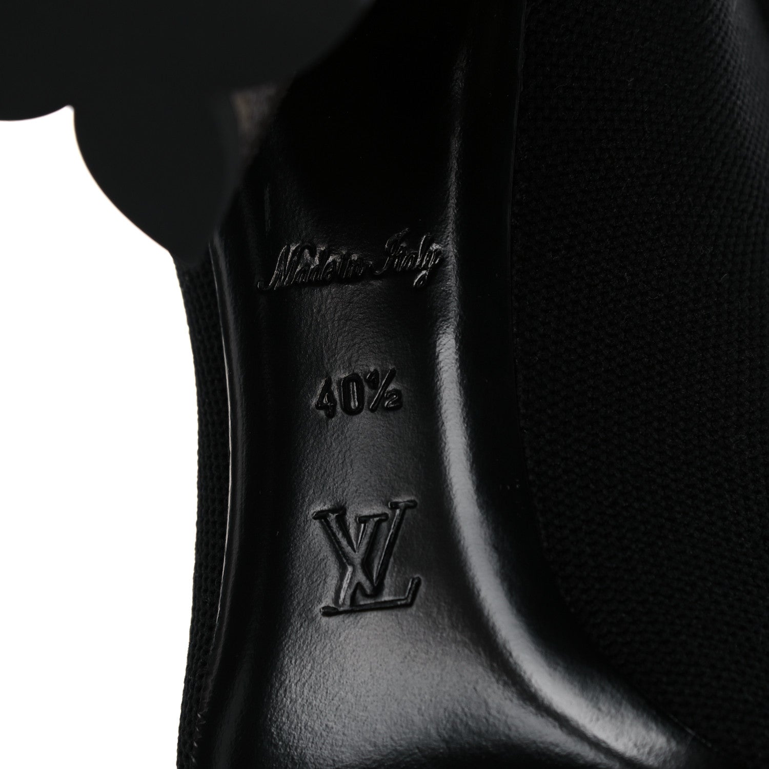 Louis Vuitton Monogram Stretch Fabric Silhouette Ankle Boots 40.5 Black 6 of 11