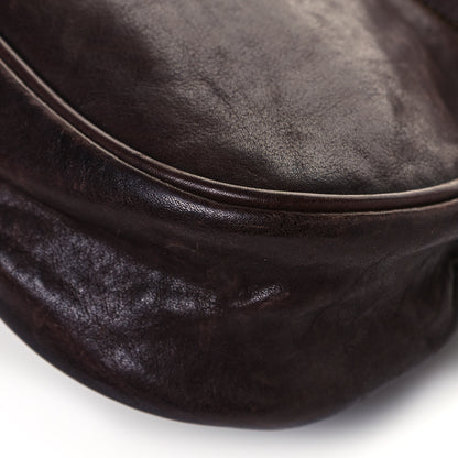 Christian Dior Calfskin Large Gaucho Double Saddle Bag Brown 19 of 30