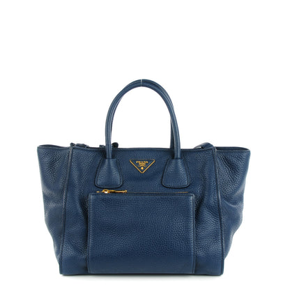 Prada Vitello Daino Shopping Tote Bleuette 1 of 8